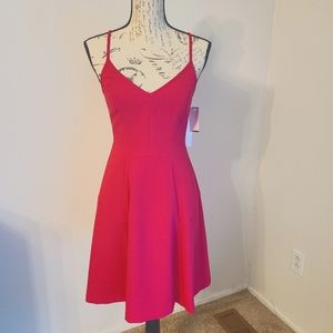 Trina Turk Fuchsia Back Peep Hole Dress, Size 2 NWT